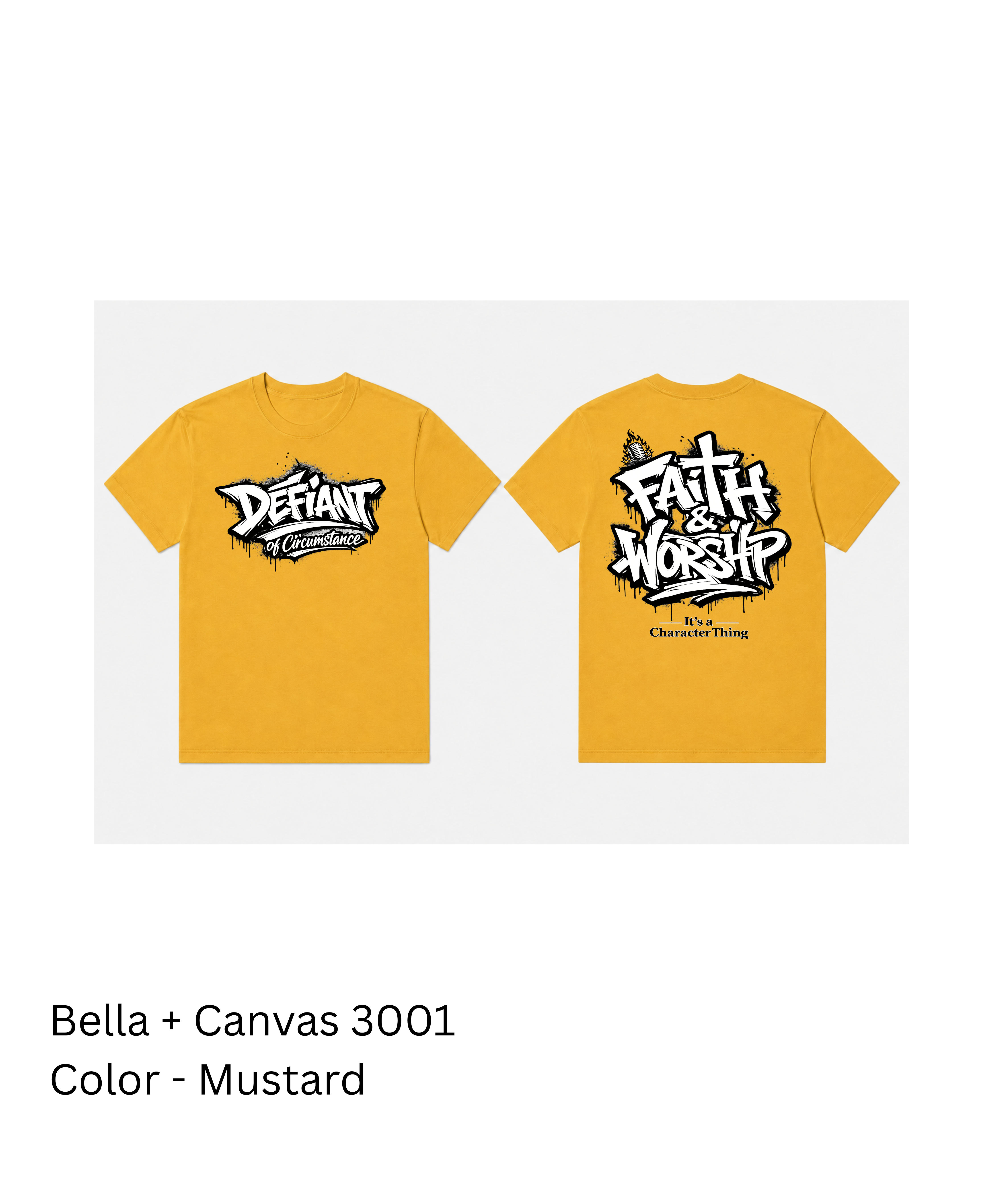 FAITH & WORSHIP Heavyweight Streetwear Tee | It’s A Character Thing