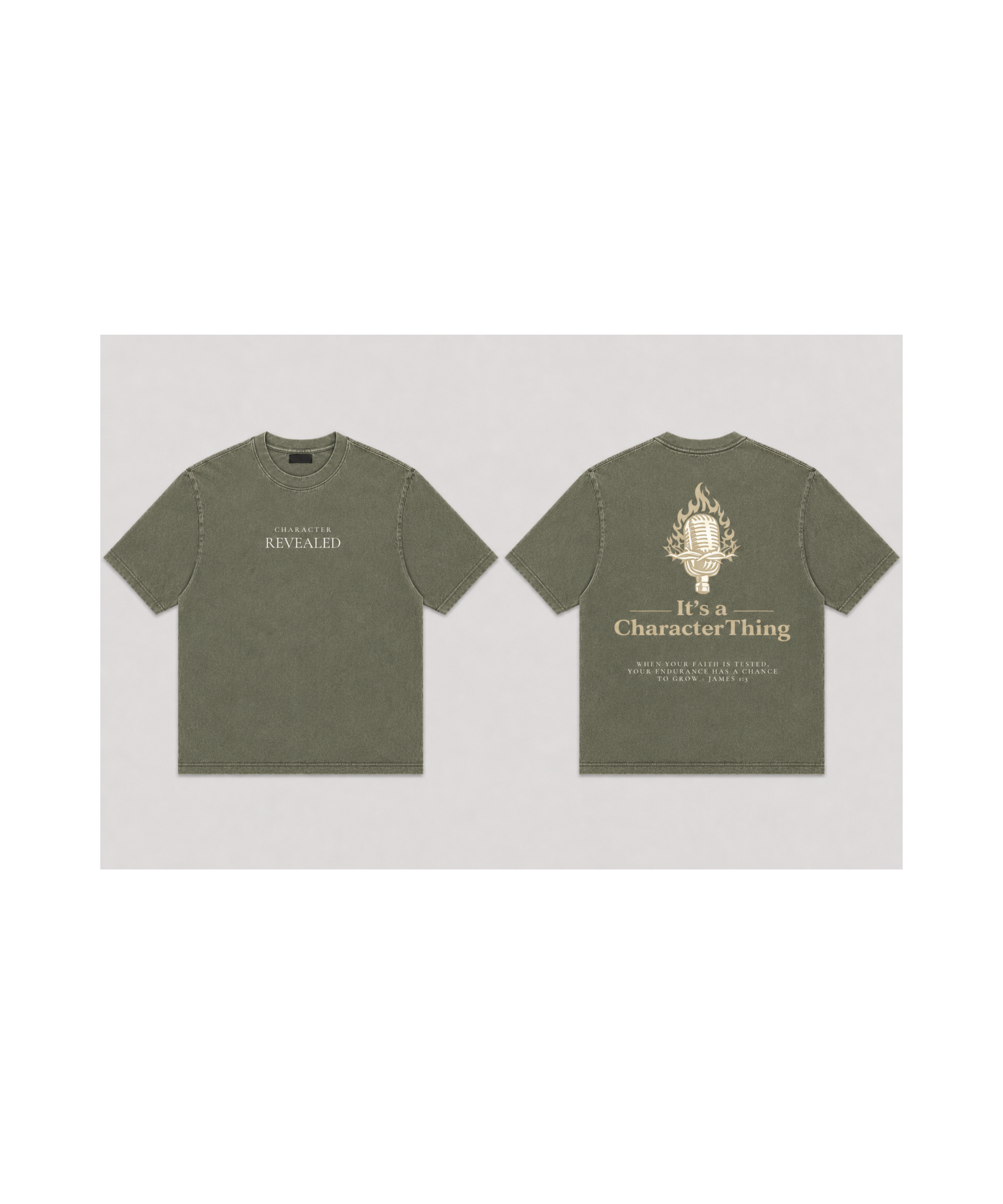 CHARACTER REVEALED Heavyweight Garment-Dyed Tee | It's A Character Thing