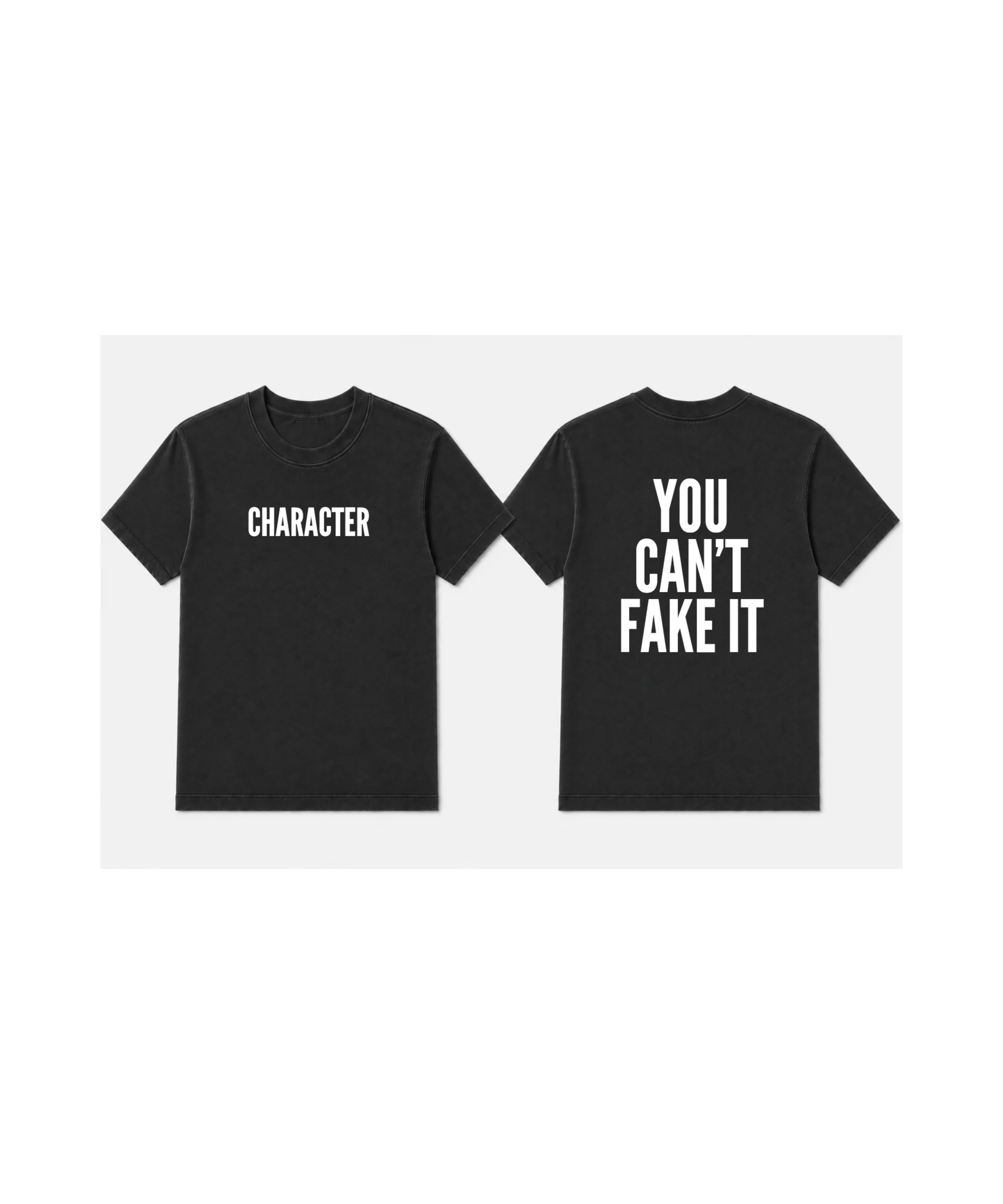 YOU CAN'T FAKE IT Premium Soft Tee | It’s A Character Thing