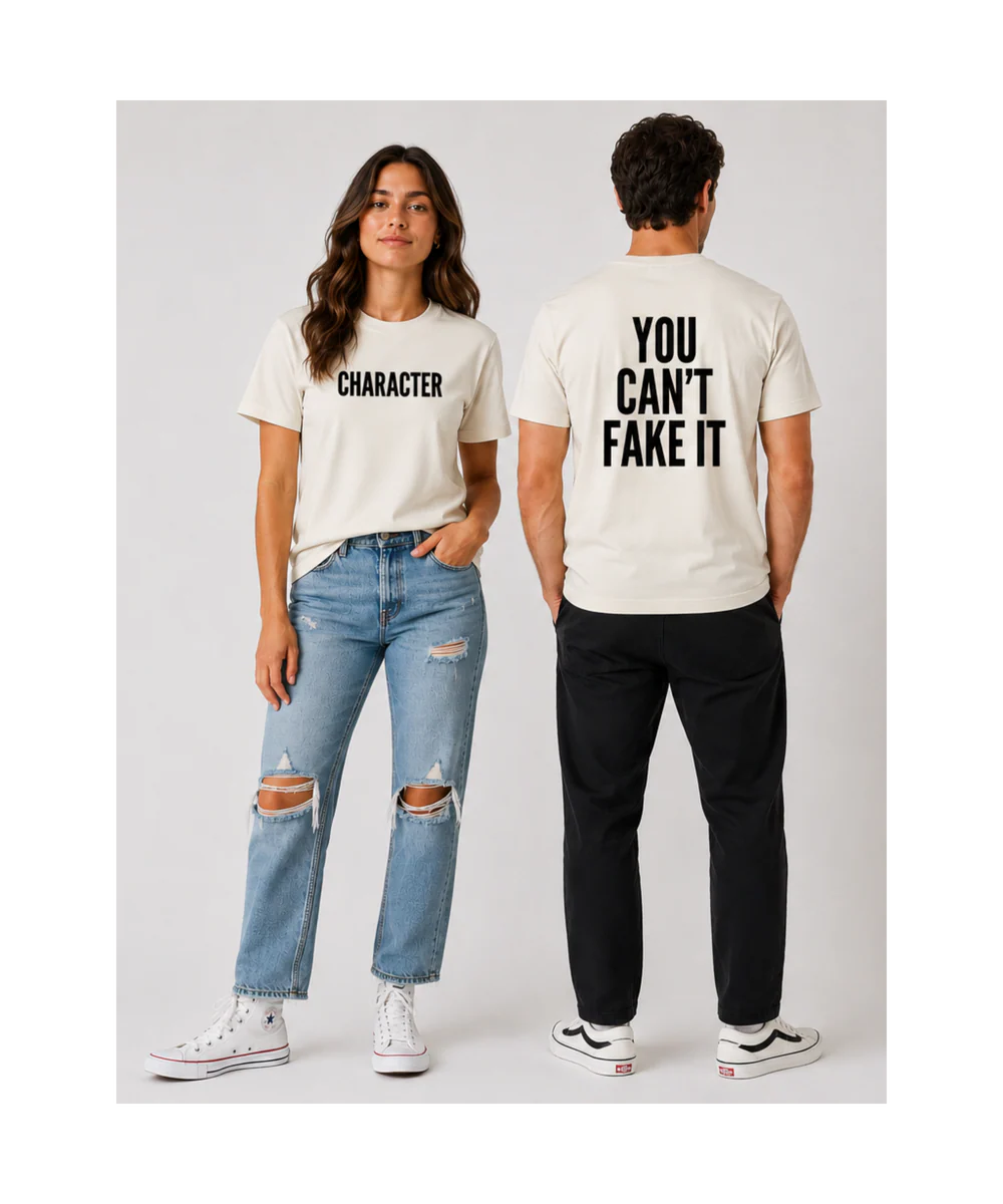 CAN'T FAKE IT Premium Soft Tee | It's A Character Thing