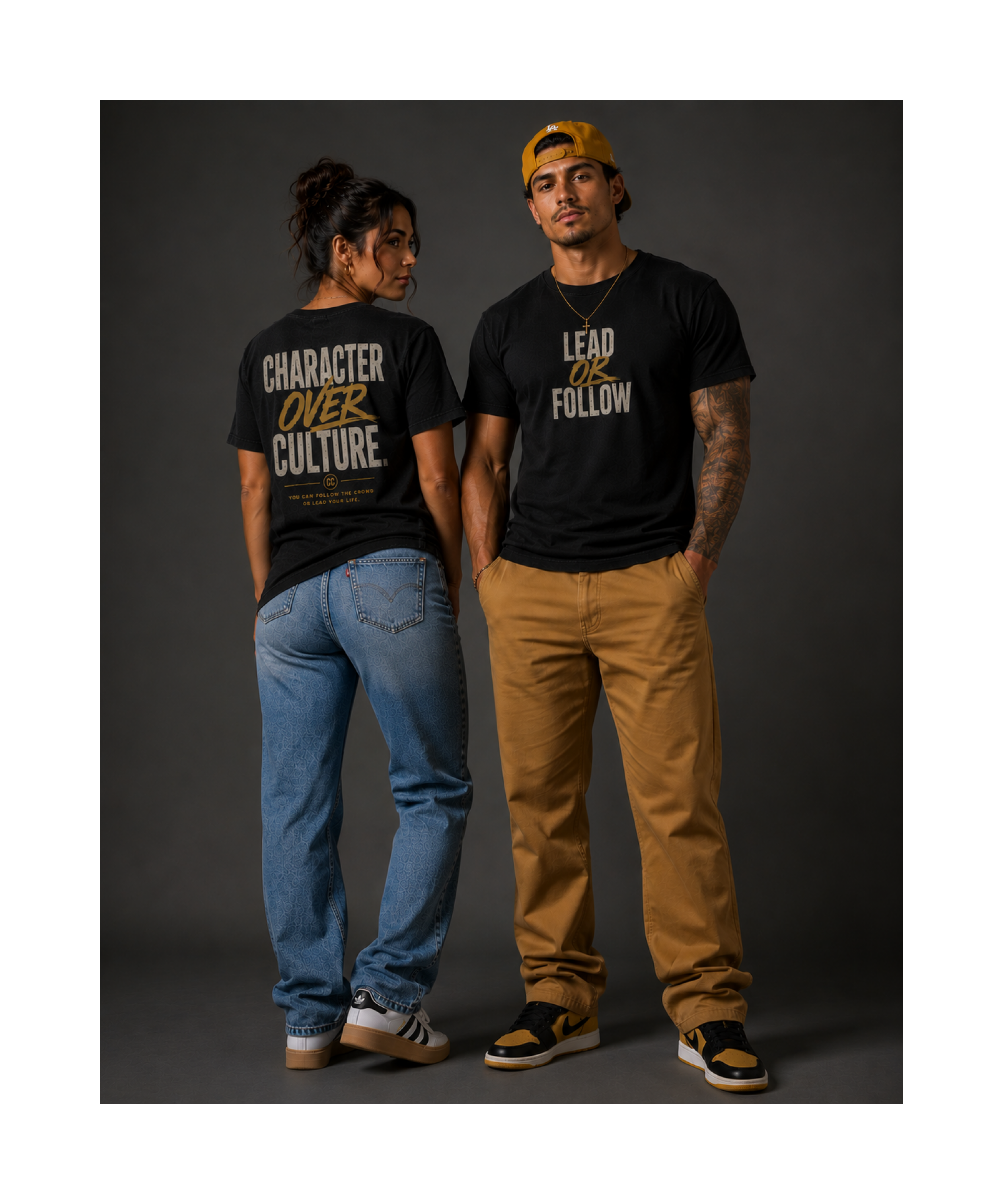 LEAD OR FOLLOW Heavyweight Streetwear Tee | It’s A Character Thing