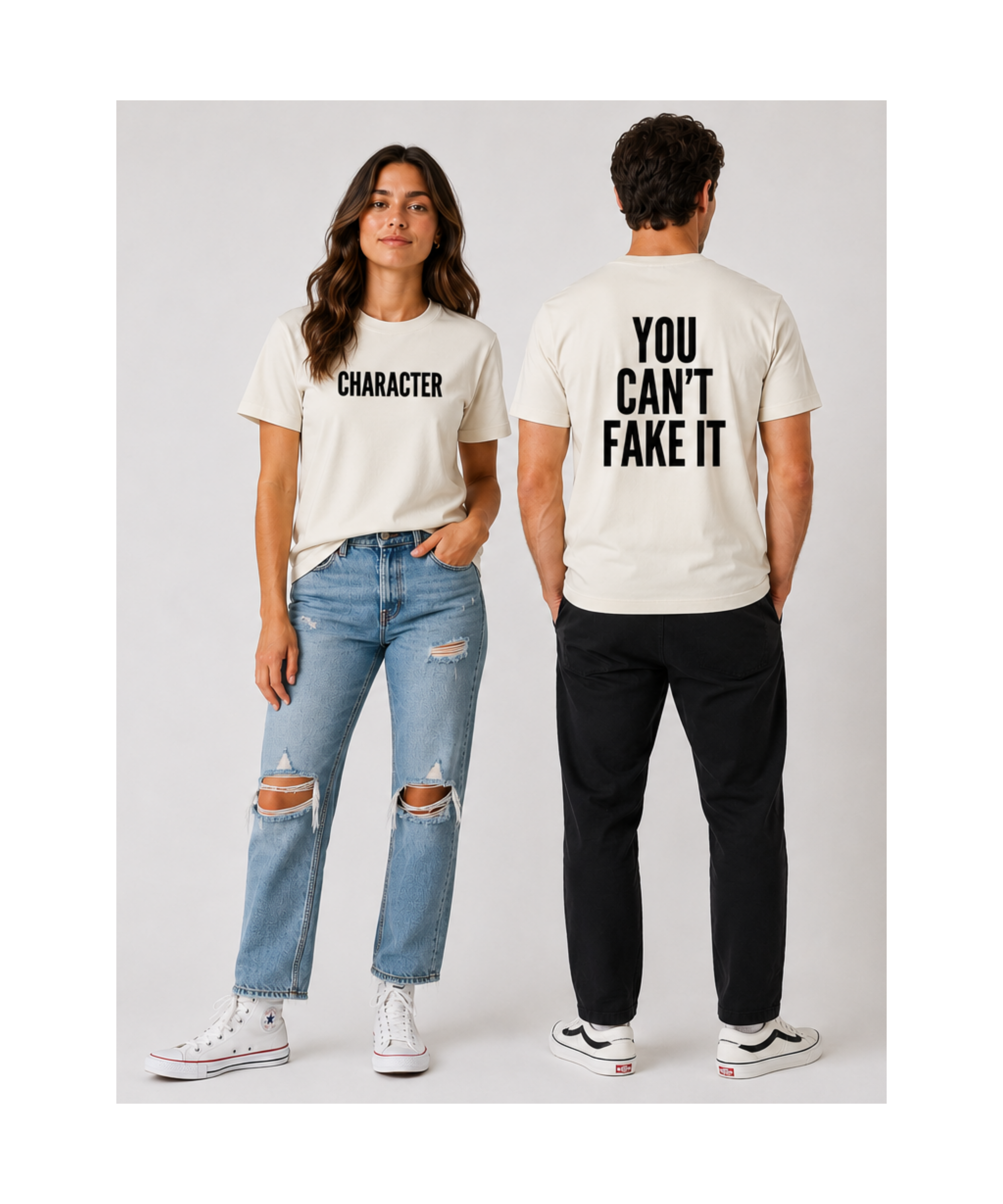Can't Fake It Heavyweight Tee | It’s A Character Thing