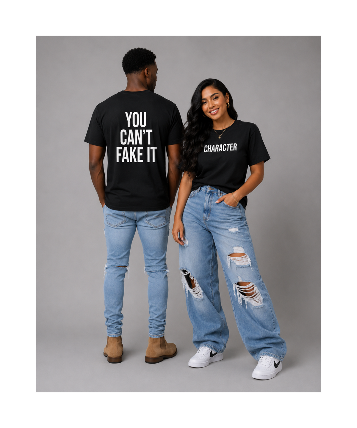 YOU CAN'T FAKE IT Heavyweight Garment-Dyed Tee | It's A Character Thing