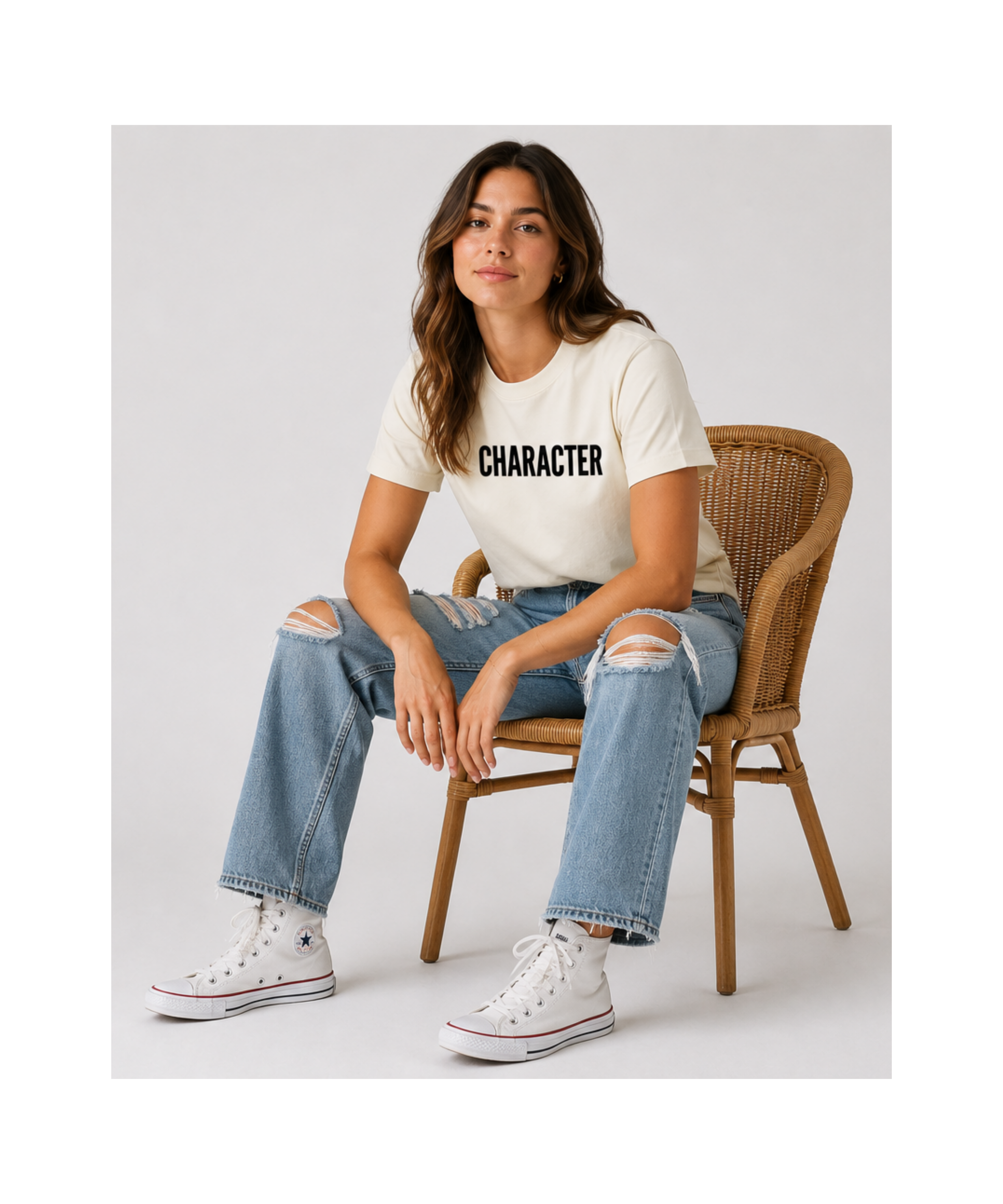 Can't Fake It Heavyweight Tee | It’s A Character Thing