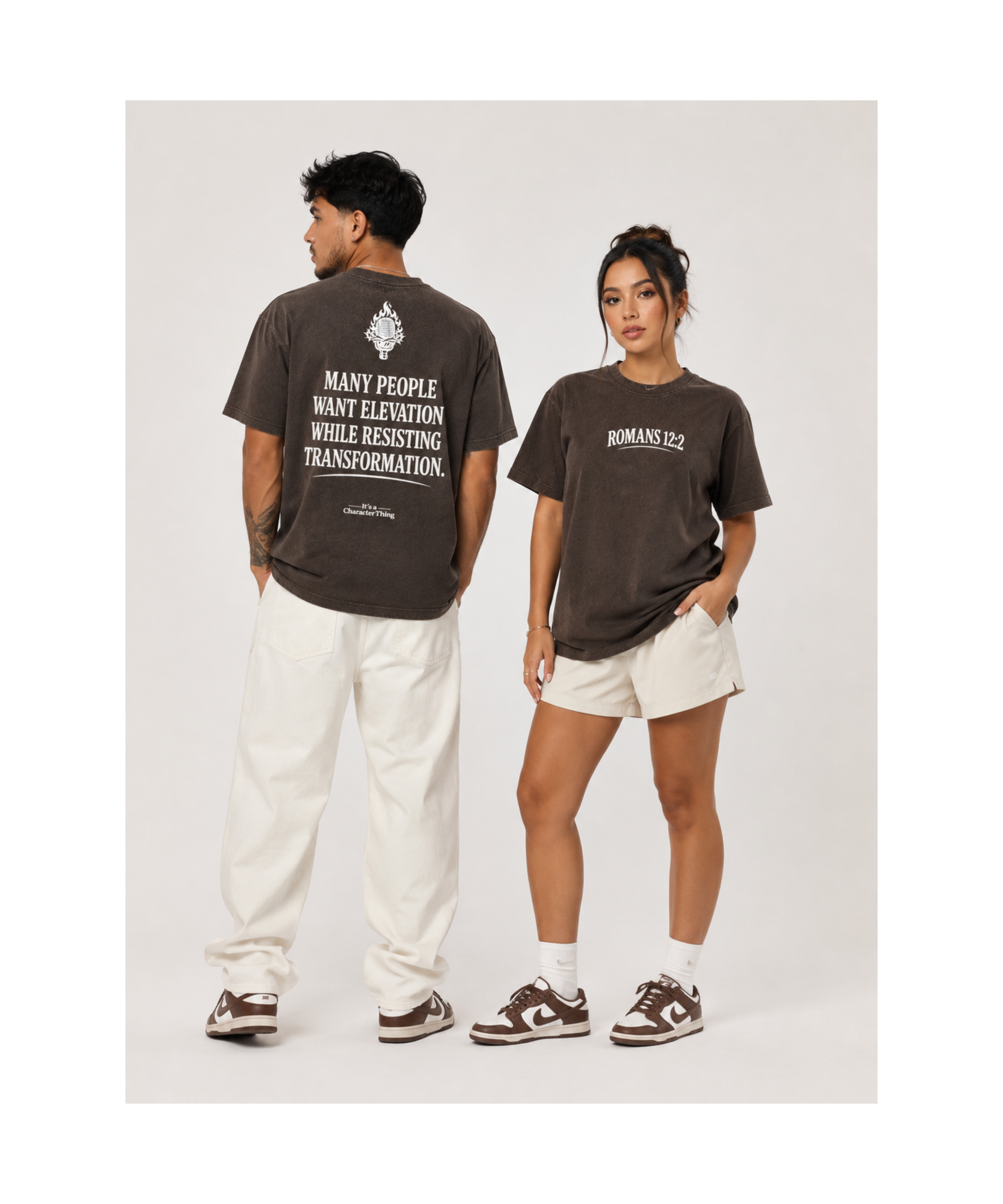 ROMANS 12:2 Heavyweight Streetwear Tee | It's A Character Thing