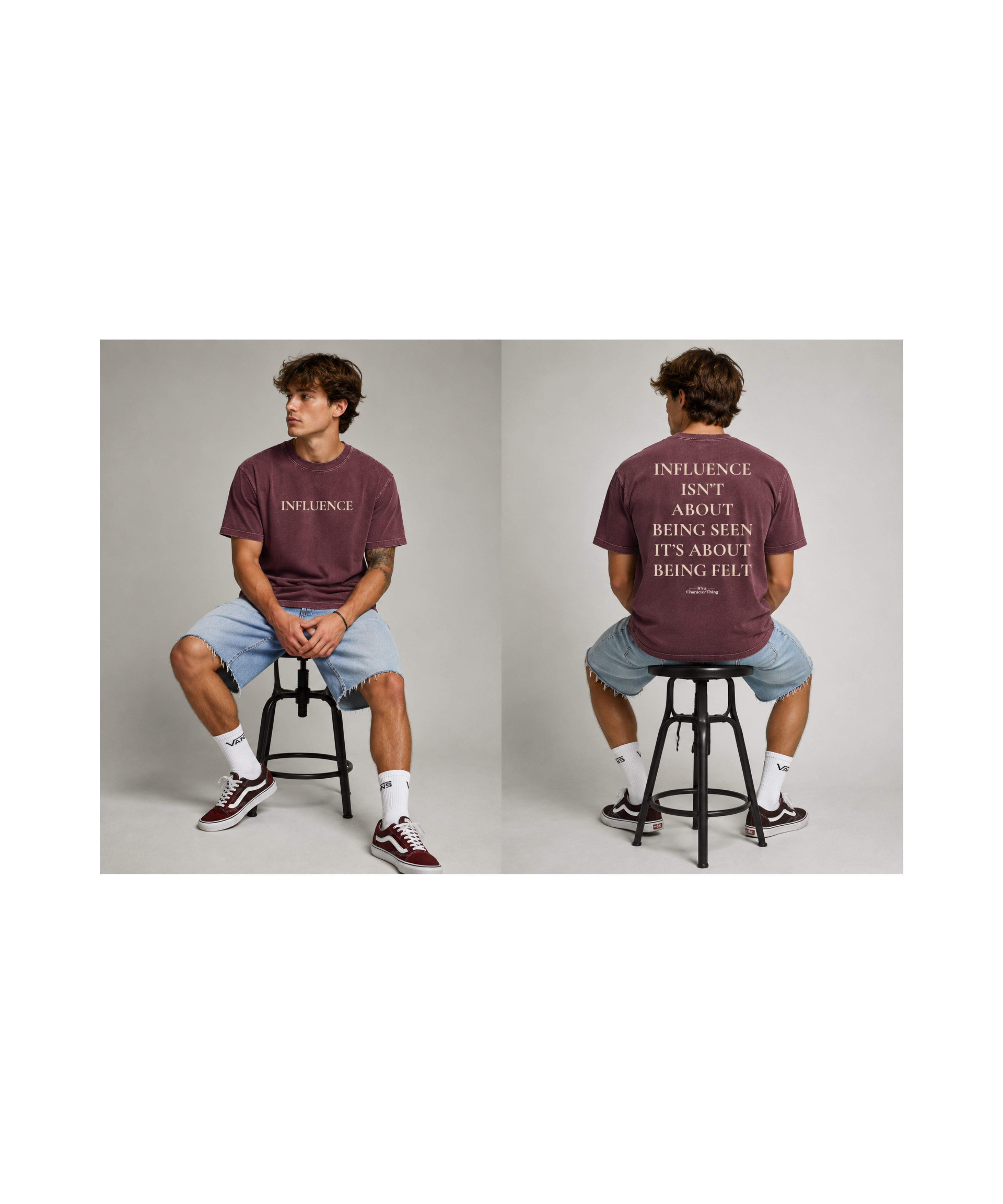 Influence Heavyweight Streetwear Tee | It’s A Character Thing