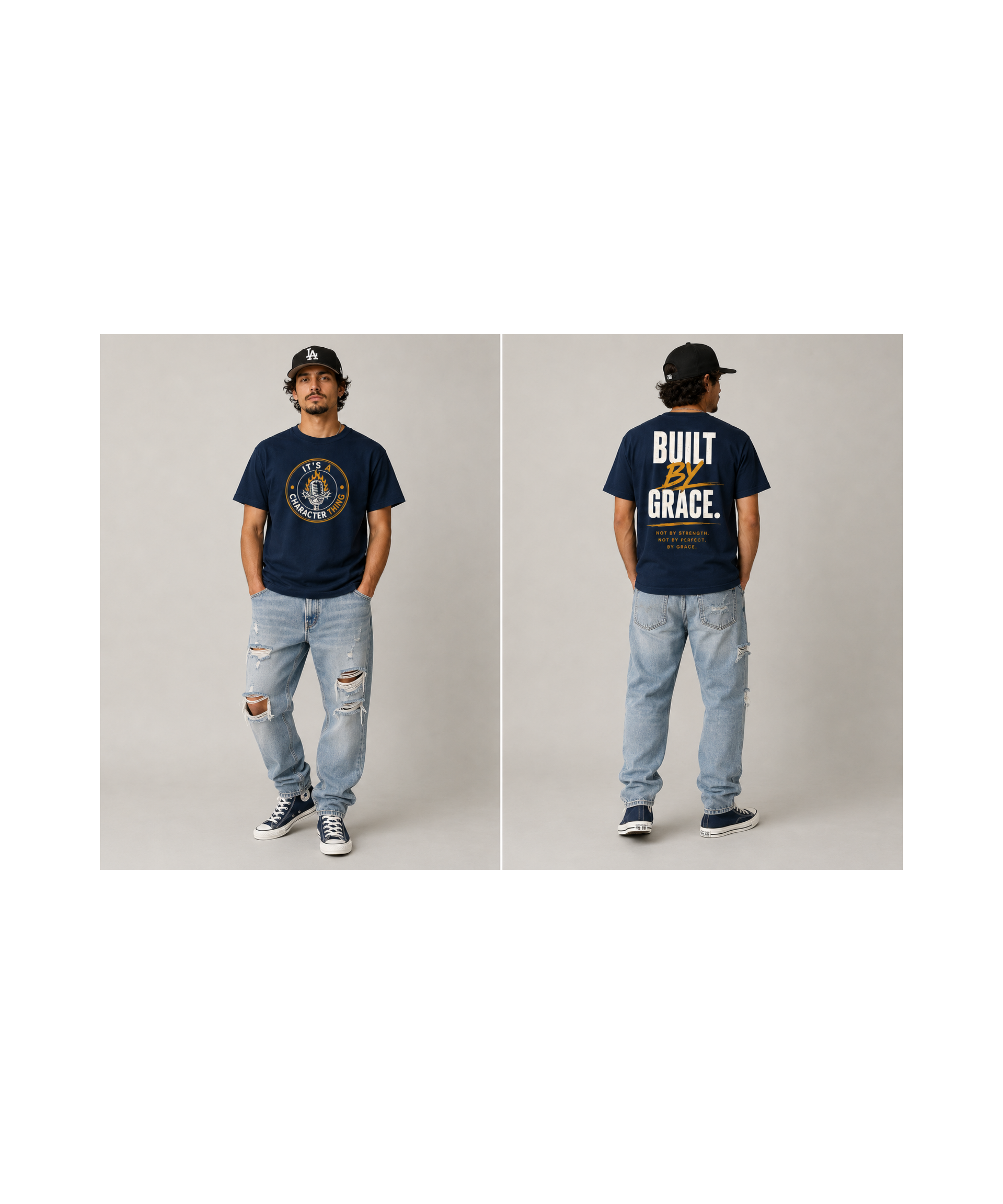 BUILT BY GRACE Heavyweight Streetwear Tee | It’s A Character Thing