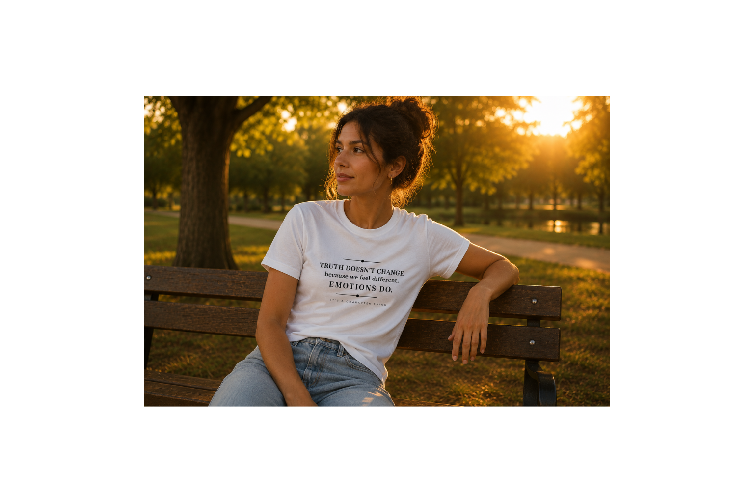 TRUTH OVER EMOTION Heavyweight Garment-Dyed Tee | It's A Character Thing