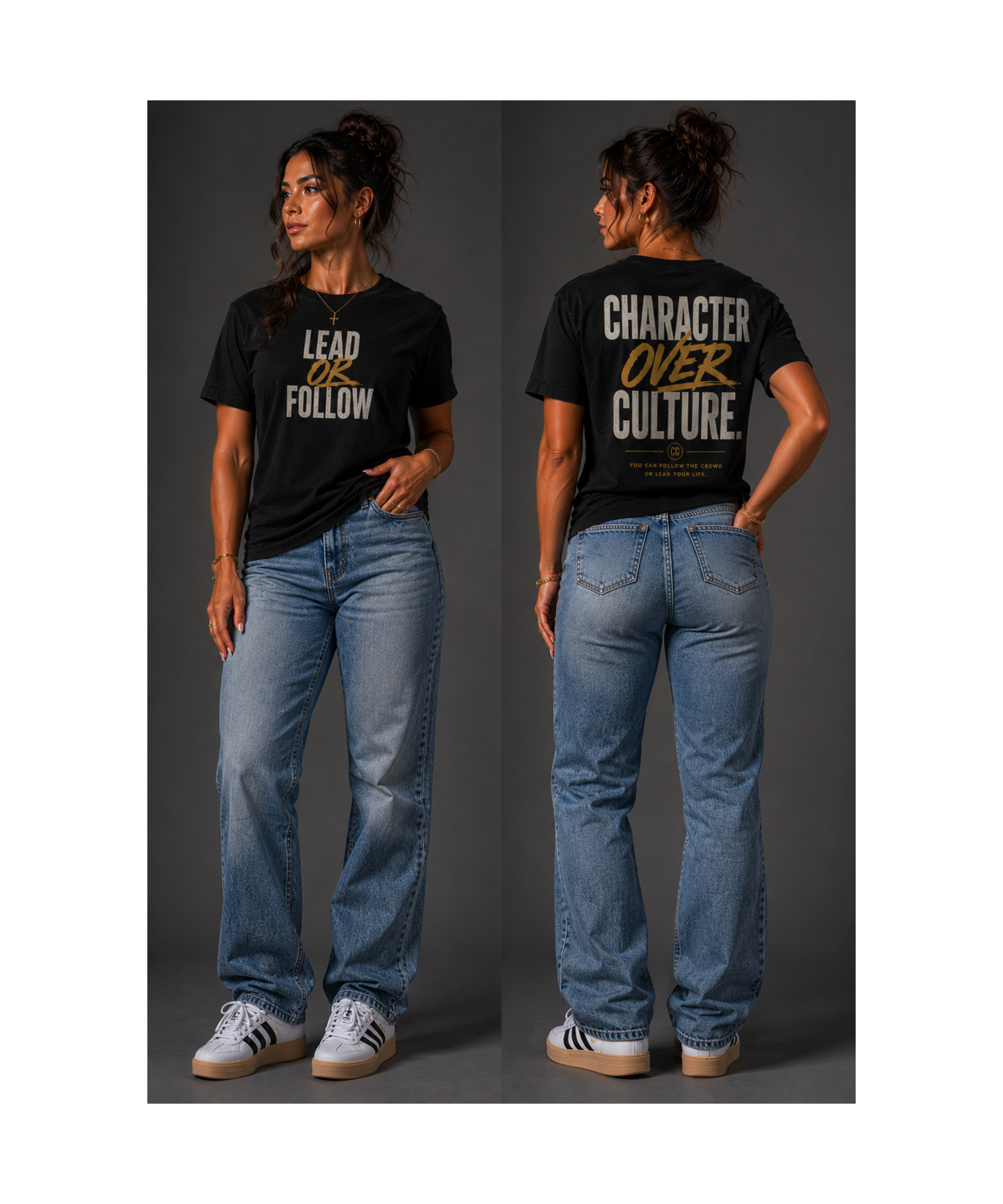 LEAD OR FOLLOW Heavyweight Streetwear Tee | It’s A Character Thing