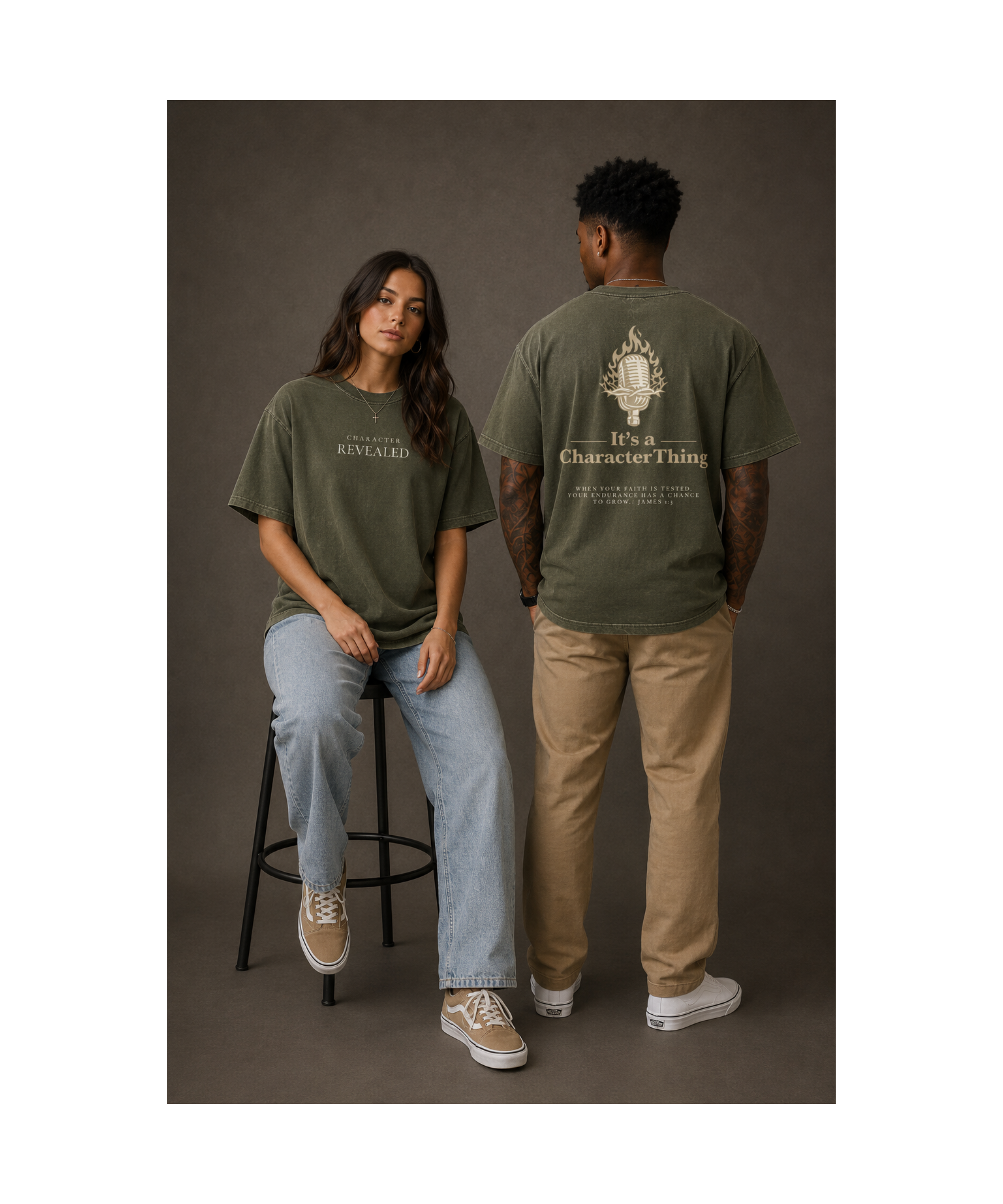 CHARACTER REVEALED Heavyweight Garment-Dyed Tee | It's A Character Thing