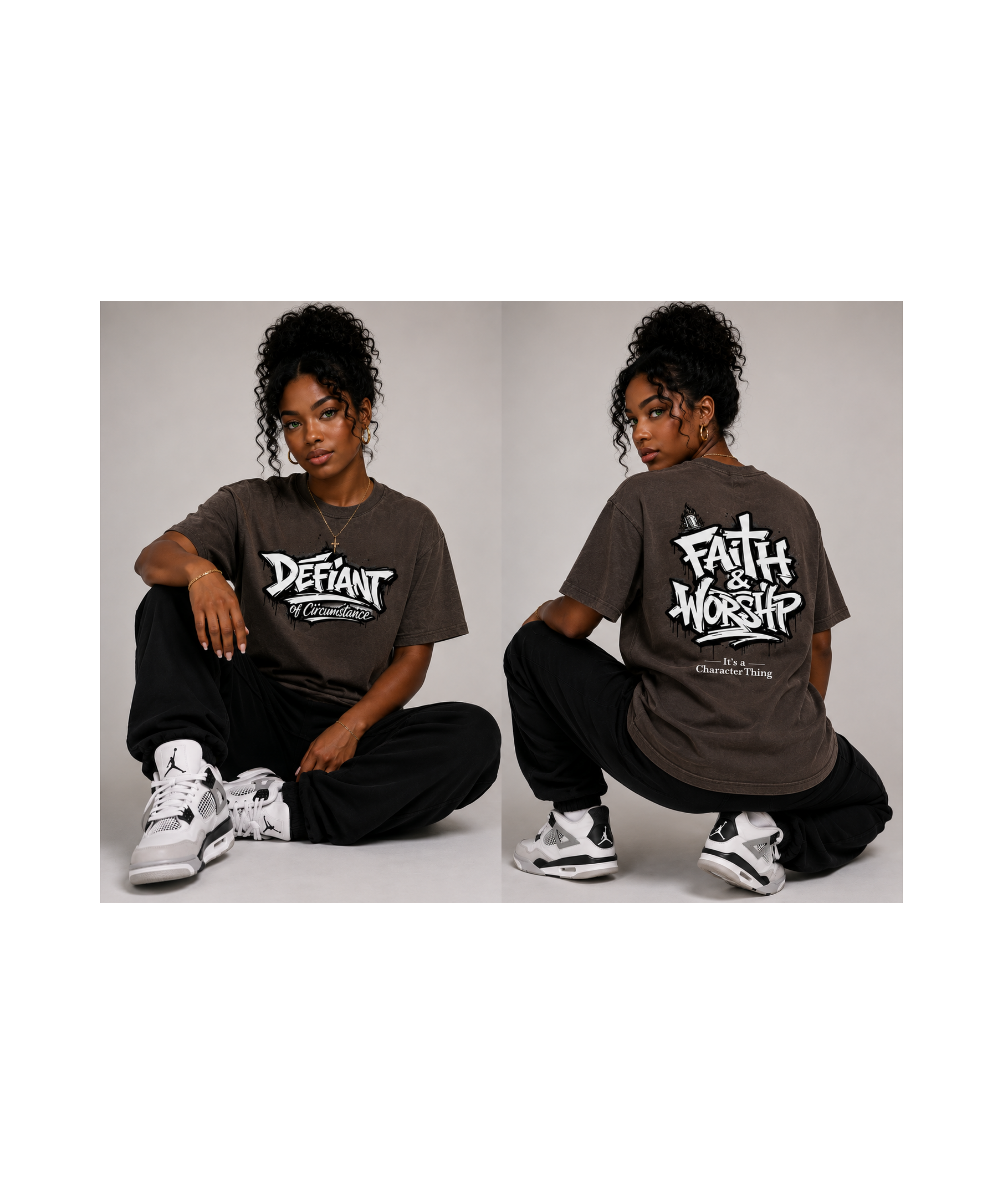 FAITH & WORSHIP Heavyweight Street wear Tee | It’s A Character Thing